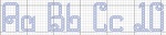 Curling Ribbon Cross Stitch Alphabet