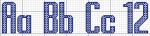 Alphabet 12 Cross Stitch Design