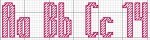 Alphabet 14 Cross Stitch Design