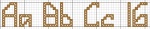 Alphabet 16 Cross Stitch Design