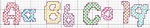 Cotton Candy Alphabet 19 Cross Stitch Design