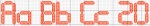 Countdown Alphabet 20 Cross Stitch Design