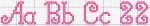 Curly Q's Alphabet 22 Cross Stitch Design