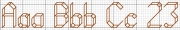 Alphabet 23 Box Kite Cross Stitch Design