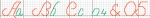 Alphabets 04 and 05, Script Letters