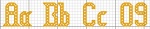 Thanksgiving Cross Stitch Alphabet