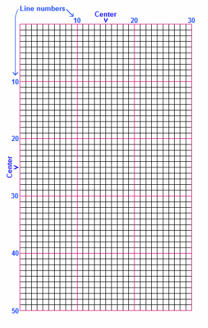 cross stitch grid