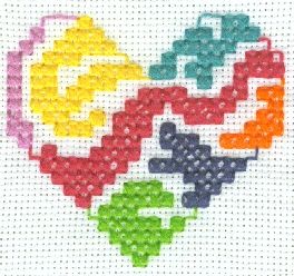 HEART CROSS STITCH PATTERNS « Free Patterns