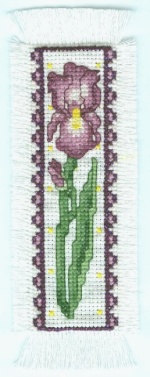 Printable Iris Bookmark Pattern