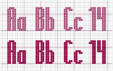 Headline Heads Up – No. 17 « SpareType  Cross stitch fonts, Cross stitch  letters, Cross stitch alphabet