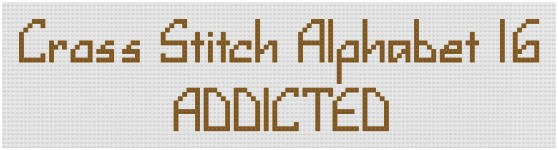 Free Counted Cross Stitch Alphabet Charts