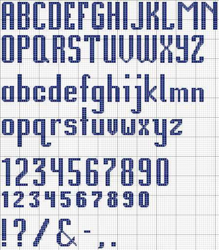 Free Cross Stitch Alphabet Chart Generator