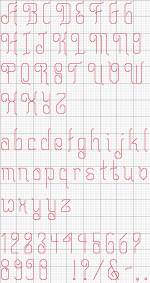 "Holiday" Alphabet 24 Cross Stitch Pattern
