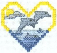 Dolphins Cross Stitch