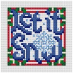 Go to Let It Snow cross stitch pattern page