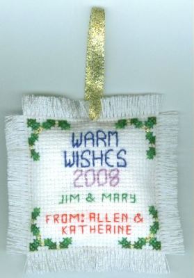 Reverse Side of Peace Ornament