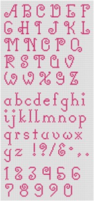 Curly Q's Printable Cross Stitch Pattern