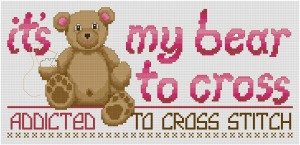Go to My Bear to Cross cross stitch pattern page