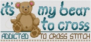 Go to My Bear to Cross cross stitch pattern page
