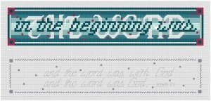 "The Word" Cross Stitch Bookmark Pattern