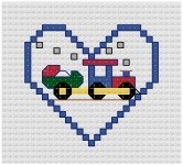 Go to Train Cross Stitch pattern page