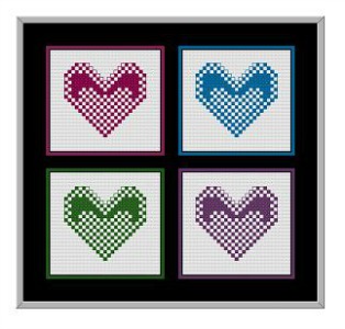 Free Heart Cross Stitch Printable Patterns