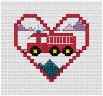 Go to Firetruck Cross Stitch pattern page